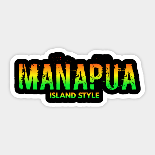 Hawaii Hawaiian manapua T-shirt designs Sticker